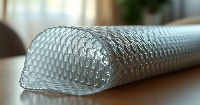 Rolo de plástico bolha é ideal para proteção e embalagem segura